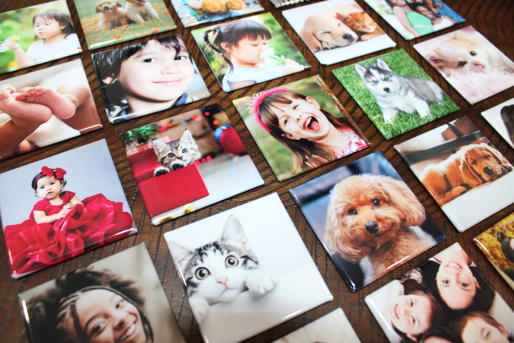 9 Custom Photo Magnets 2x2" | Holiday Gift | Custom Fridge Magnets | Birthday Gift | Save the Date | Couples | Promote Business