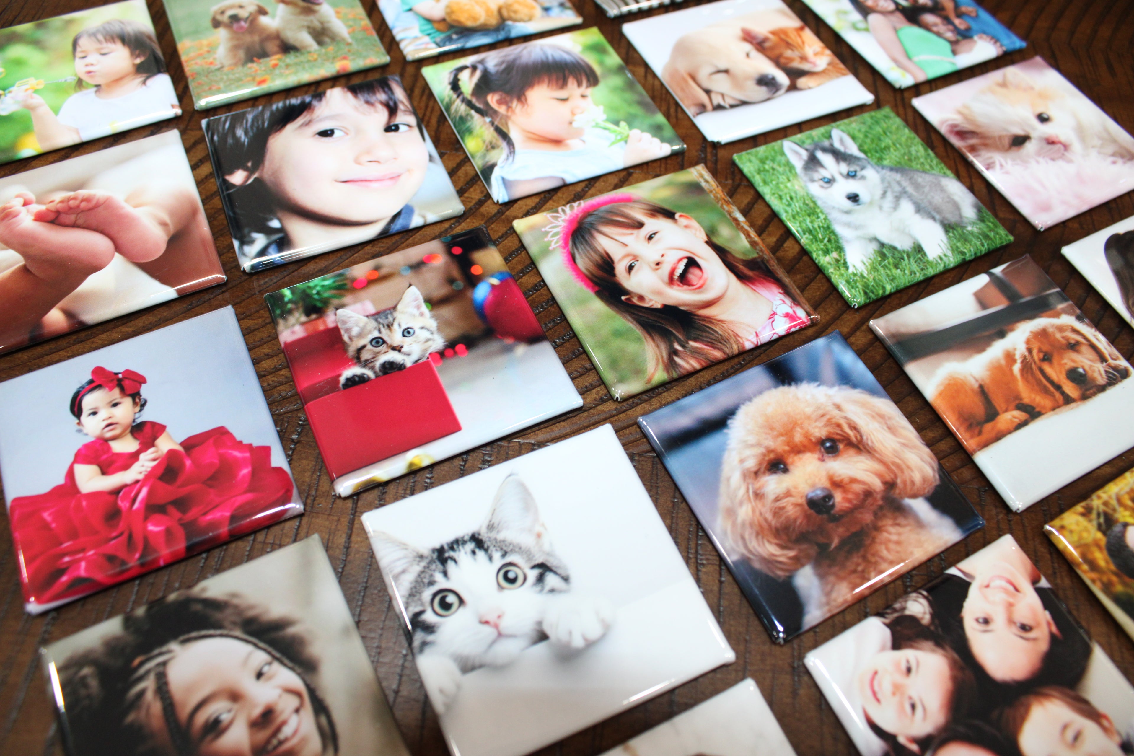 9 Custom Photo Magnets 2x2" | Holiday Gift | Custom Fridge Magnets | Birthday Gift | Save the Date | Couples | Promote Business